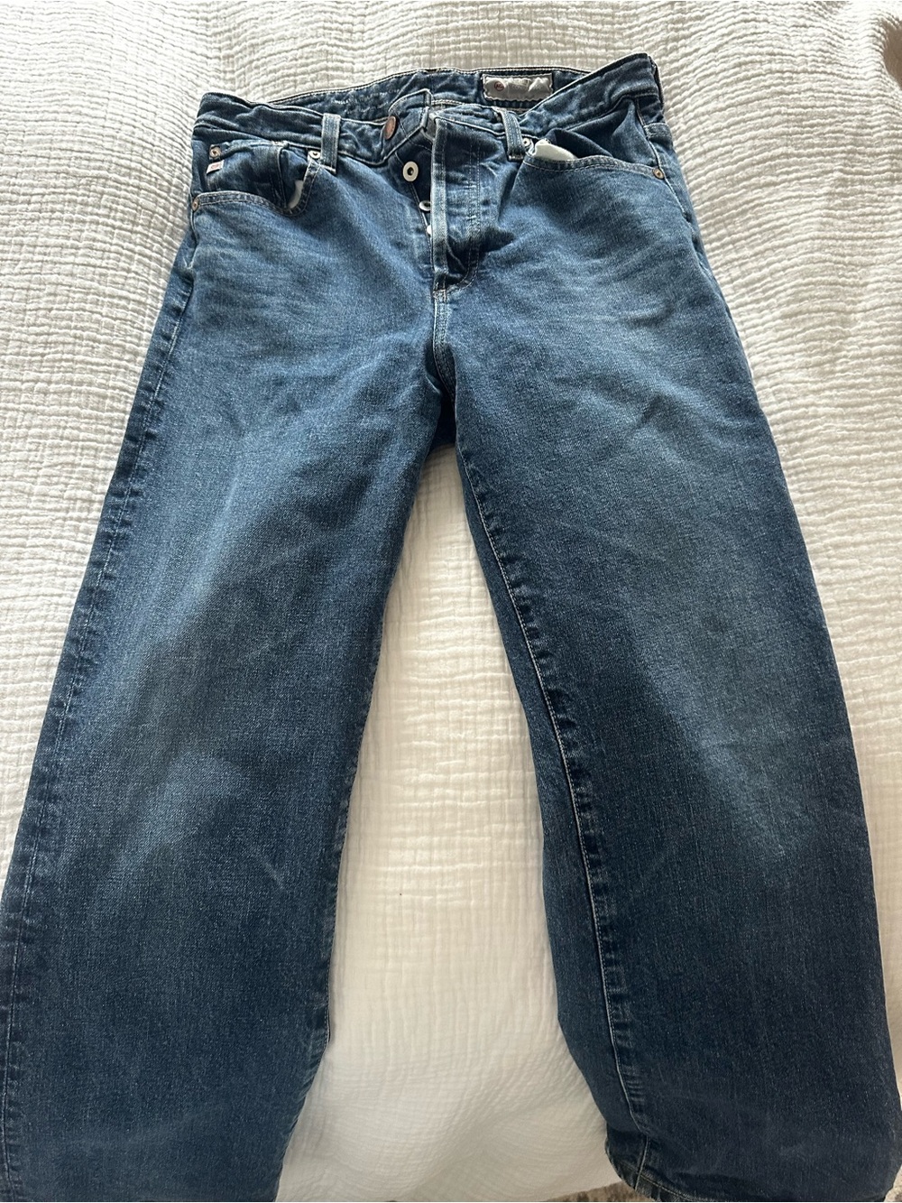 Ag Adriano Goldschmied Women's Bootcut Jeans in Dark Blue Denim